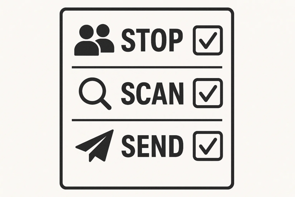 Email Risk To Avoid Checklist