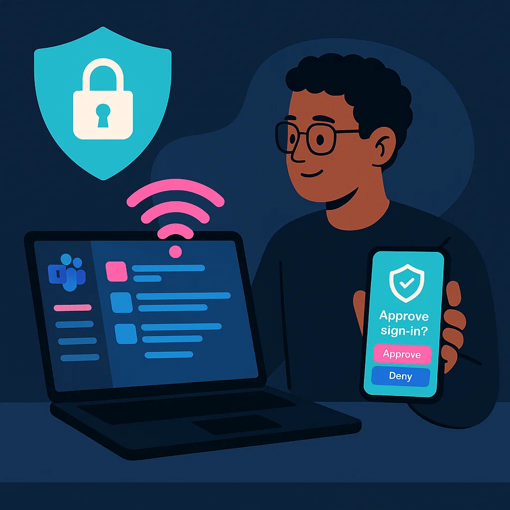 Hybrid worker using security awareness measures.