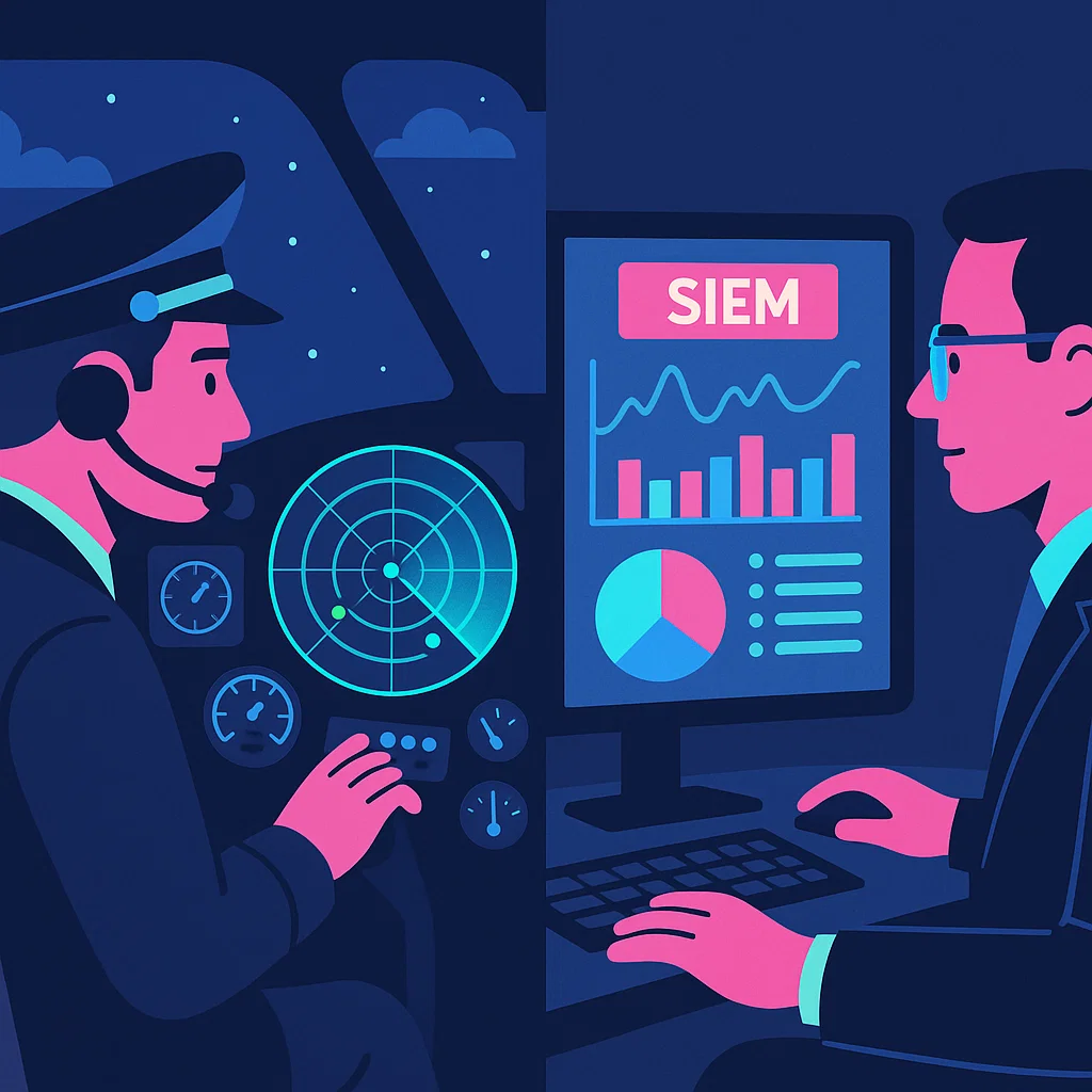 Just like a pilot uses radar to navigate safely, SIEM helps you monitor your IT environment