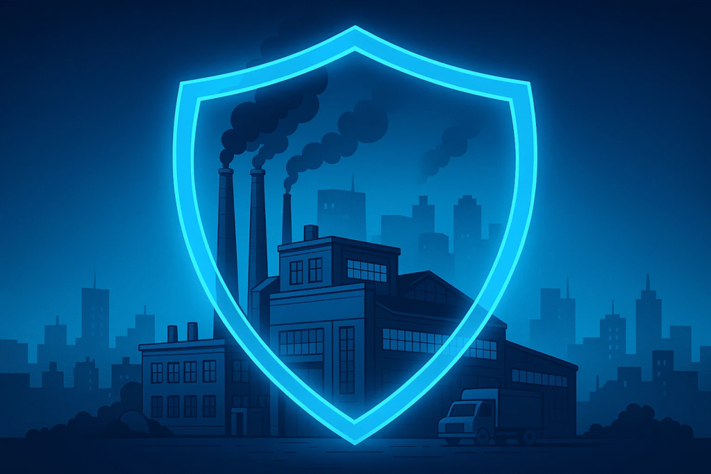 Manufacturing plant protected by ethical hacking practices.